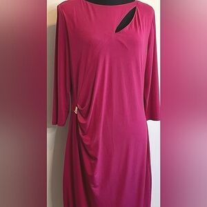 Womens J Lo raspberry  dress M